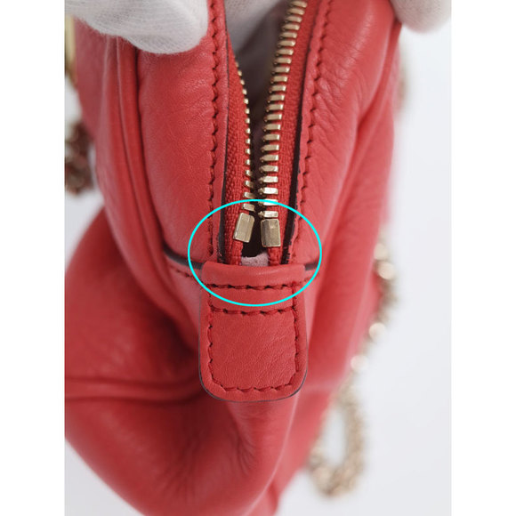 Gucci Soho Double Chain Shoulder Bag Leather - Picture 7 of 9